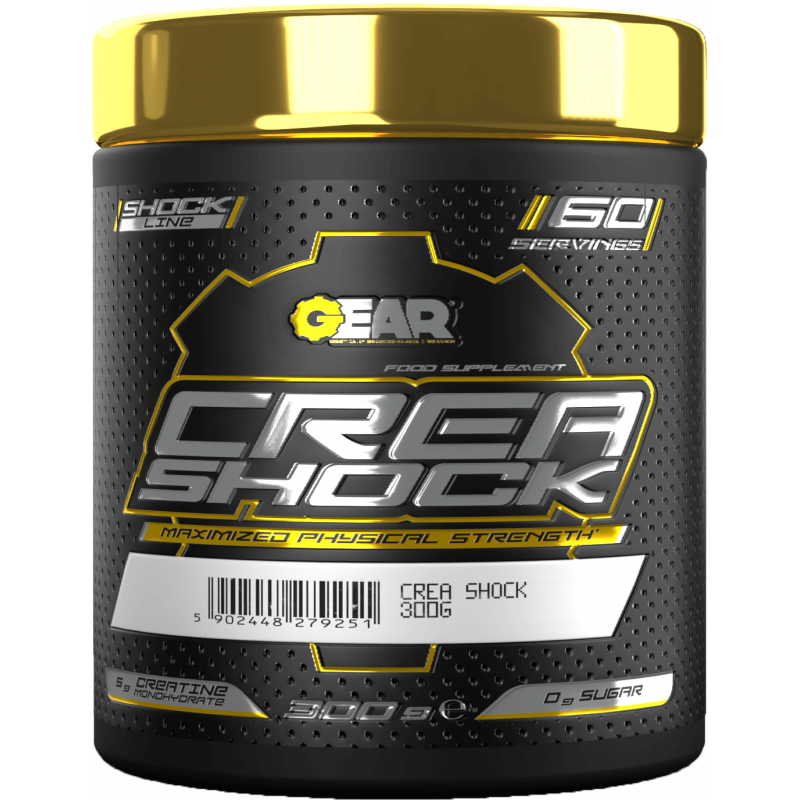 image_0-28.png GEAR CREA SHOCK 300 g – مکمل کراتین برای افزایش قدرت و عضله - تصویر 1