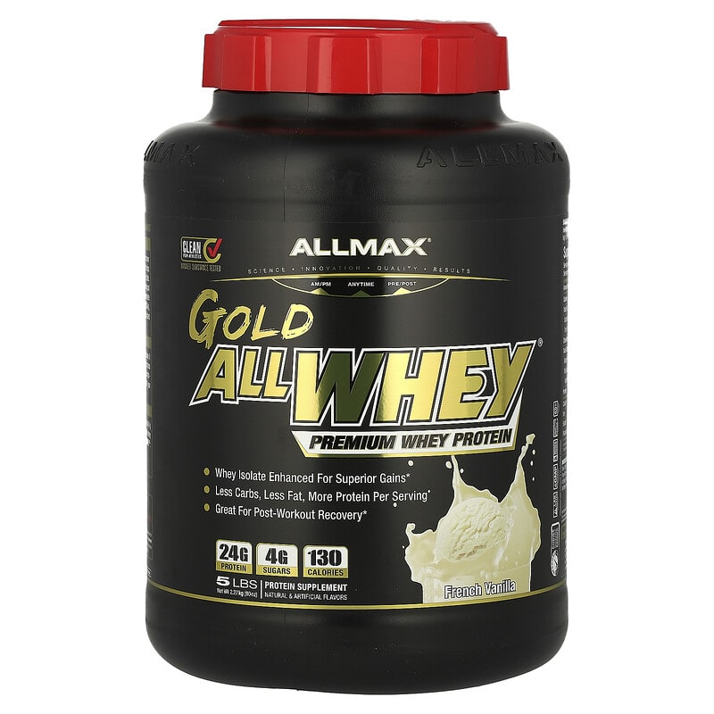 image_0-41.jpeg ALLMAX AllWhey Gold 5 lb – پروتئین وی با کیفیت بالا برای ساخت عضله - تصویر 1