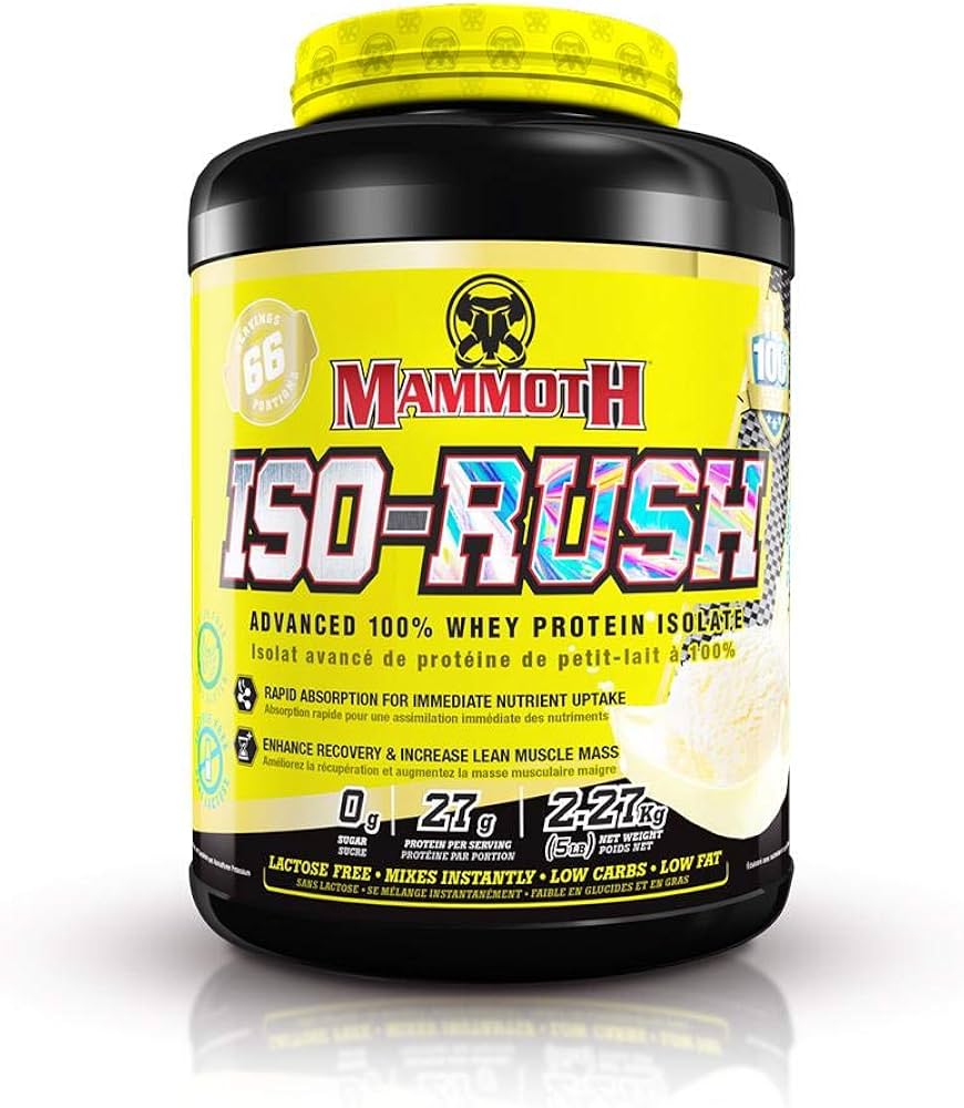 image_0-96.jpeg Mammoth ISO Rush (5LB) – پروتئین وی ایزوله با جذب سریع - تصویر 1