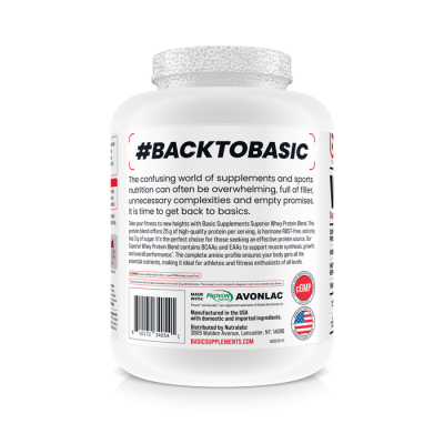 Basic WHEY 2 LB – پودر پروتئین وی برای عضله‌سازی - تصویر 3