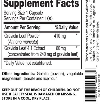 Afterave Graviola Leaf – کپسول گریویولا برگ 100 عدد - تصویر 5