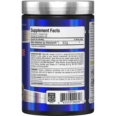 ALLMAX Beta-Alanine 400 g | مکمل بتا-آلانین 400 گرمی - تصویر 5