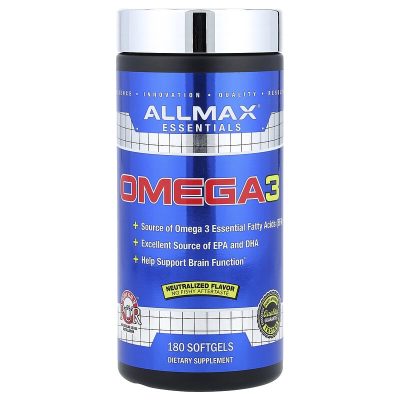 ALLMAX Omega-3 180 Softgels – امگا-۳ مکمل با EPA و DHA - تصویر 4