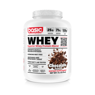 Basic WHEY 5 LB – پودر پروتئین وی برای عضله‌سازی و بازسازی عضلات - تصویر 6