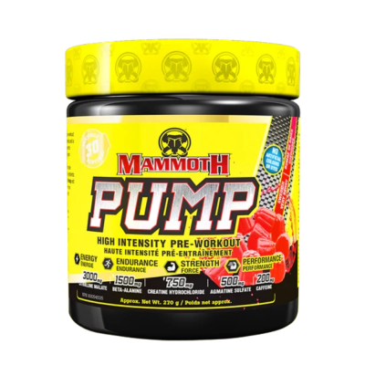 Mammoth Pump (30 سرویس) – مکمل پمپ عضله قبل از تمرین - تصویر 2