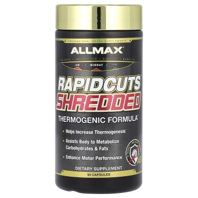 ALLMAX RAPIDCUTS SHREDDED – مکمل چربی سوز قوی (90 کپسول) - تصویر 7