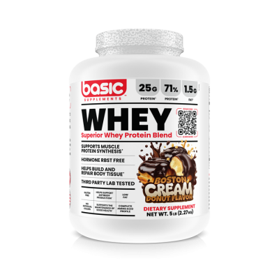 Basic WHEY 5 LB – پودر پروتئین وی برای عضله‌سازی و بازسازی عضلات - تصویر 8
