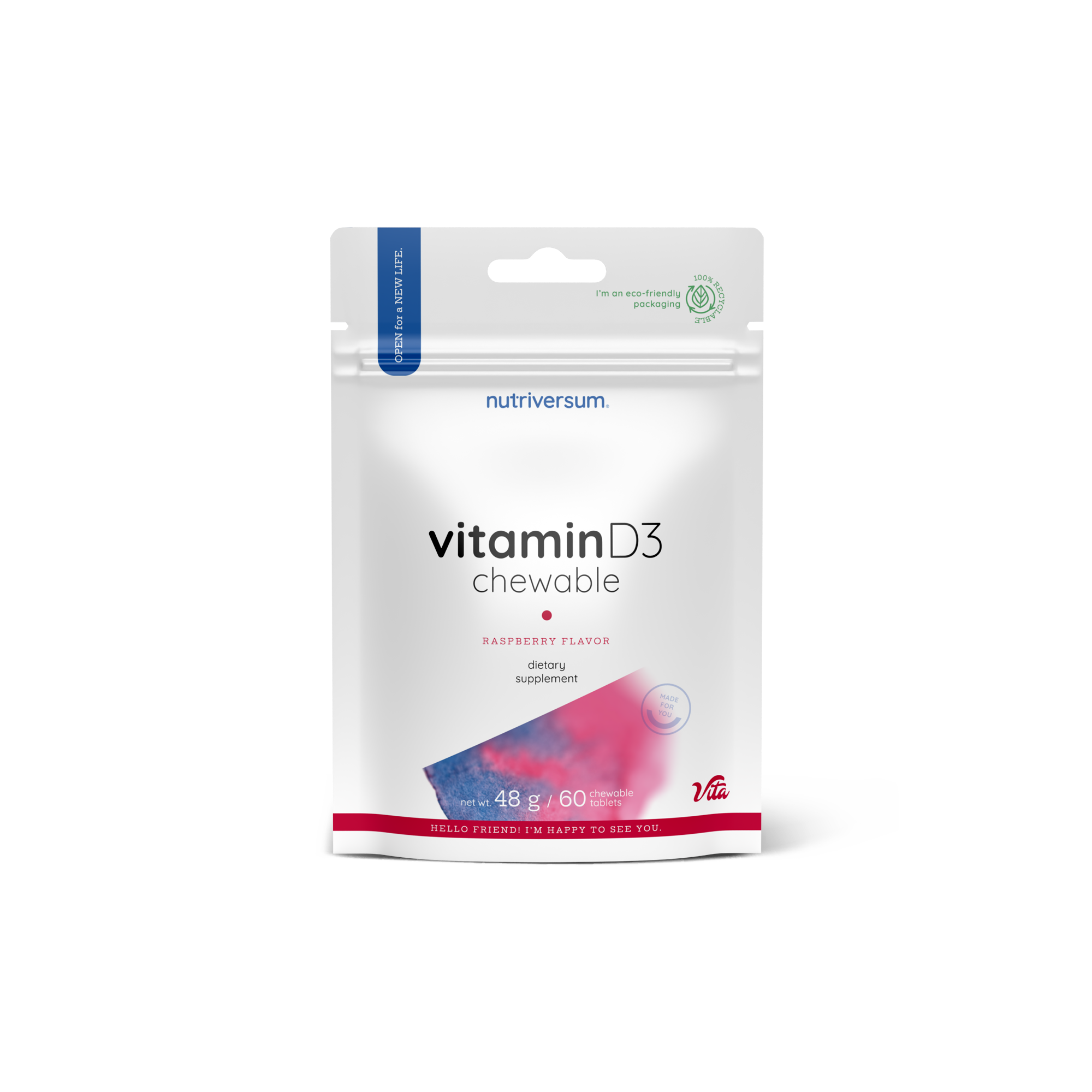 image_0-11.png Nutriversum VITA D3 Chewable - ویتامین D3 جویدنی (60 عدد) - تصویر 1