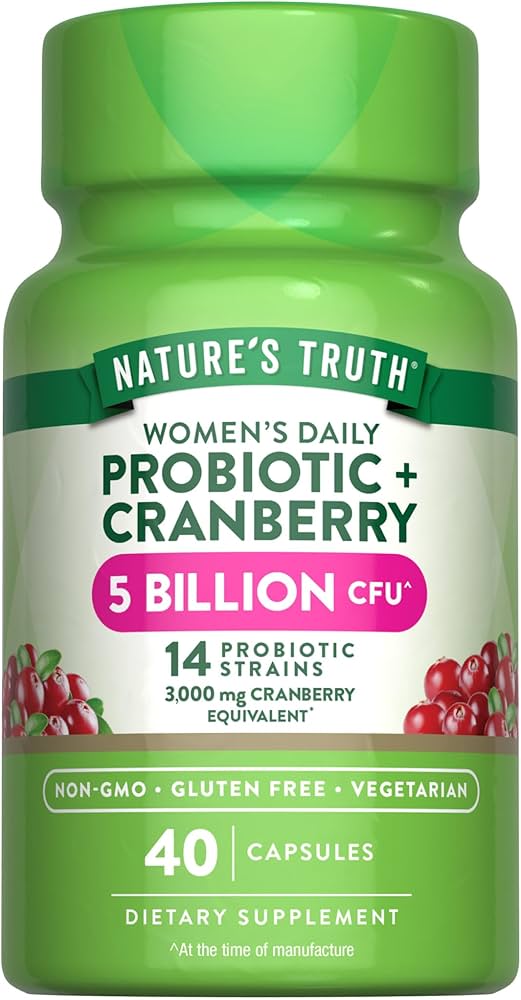 image_0-29.jpeg Nature's Truth Woman Probiotic Cranberry – پروبیوتیک بانوان با کران بری (40 کپسول) - تصویر 1