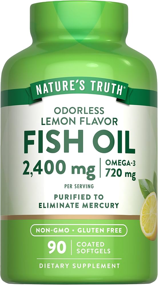 image_0-48.jpeg Nature's Truth روغن ماهی 2400mg - 90 کپسول نرم | مکمل امگا-3 - تصویر 1