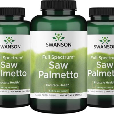 Swanson Saw Palmetto 540 mg – 250 کپسول وگان