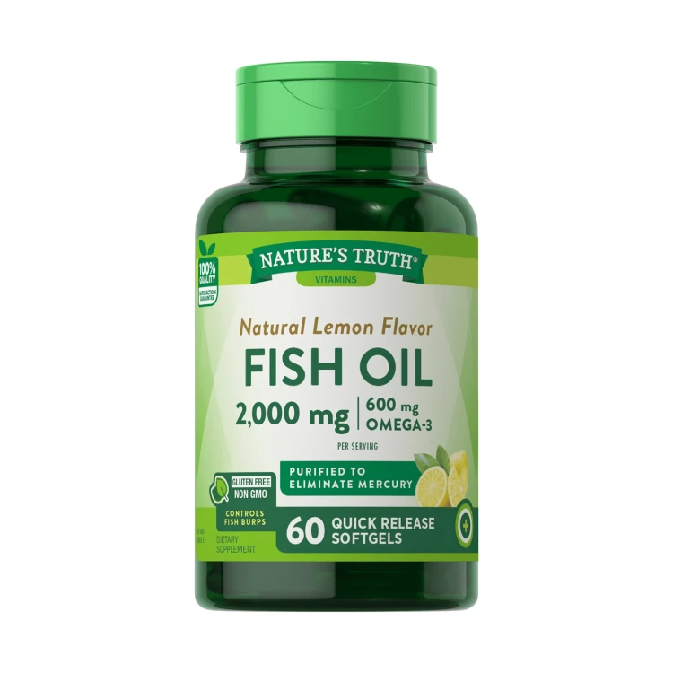 image_0.webp Nature's Truth روغن ماهی 2000mg - 60 سافت ژل - تصویر 1