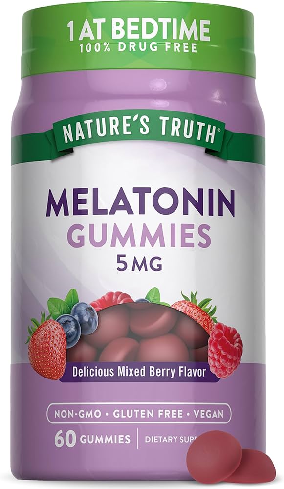 image_1-43.jpeg Nature's Truth ملاتونین 5mg – 60 عدد ژلهای | مکمل خواب - تصویر 1