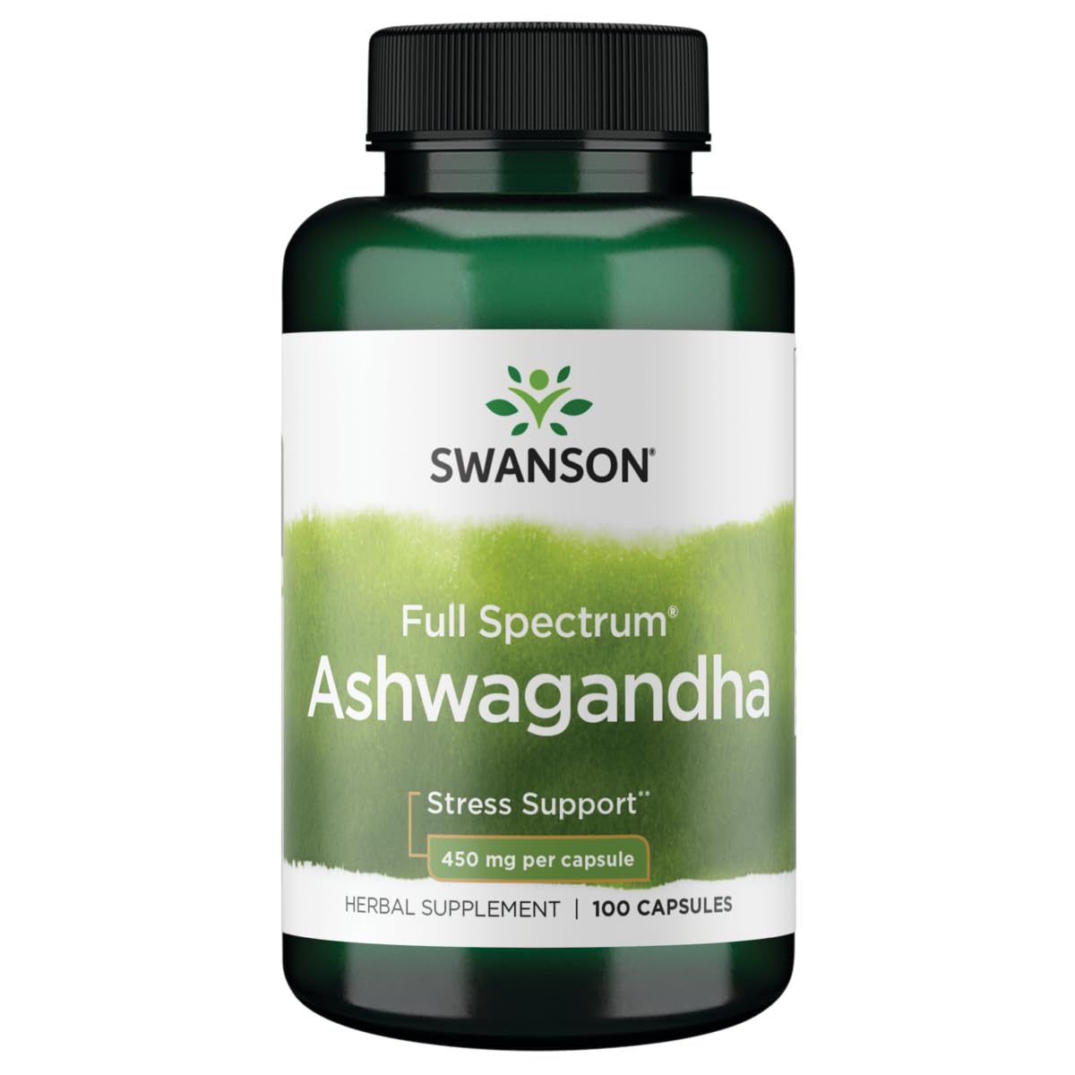 image_1-64.jpeg Swanson Full Spectrum Ashwagandha 450 mg – 100 کپسول وگان - تصویر 1