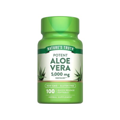 Nature's Truth آلوئه ورا Softgels – ۱۰۰ عدد - تصویر 3
