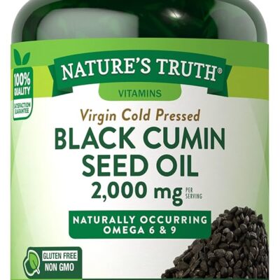 Nature's Truth روغن دانه سیاه – 50 کپسول نرم ژلاتینی - تصویر 3