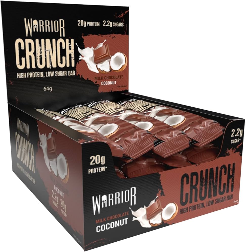 image_2-75.jpeg Warrior Crunch Protein Bars – بار پروتئینی Warrior Crunch (۱۲ عدد) - تصویر 1