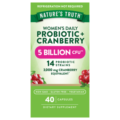 Nature's Truth Woman Probiotic Cranberry – پروبیوتیک بانوان با کران بری (40 کپسول) - تصویر 3