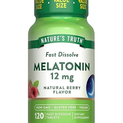 NATURE'S TRUTH ملاتونین 12 میلی‌گرم – 120 کپسول - تصویر 4