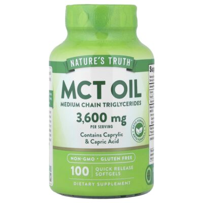 Nature's Truth MCT Oil 3600mg – 100 Softgels - تصویر 3