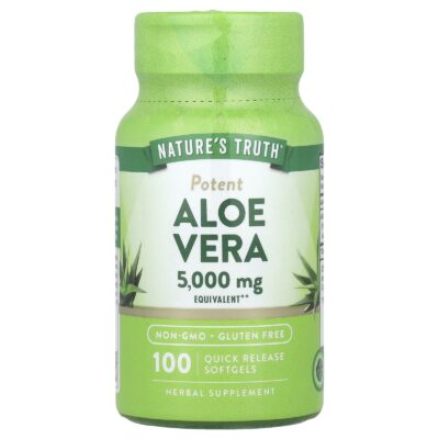 Nature's Truth آلوئه ورا Softgels – ۱۰۰ عدد - تصویر 4