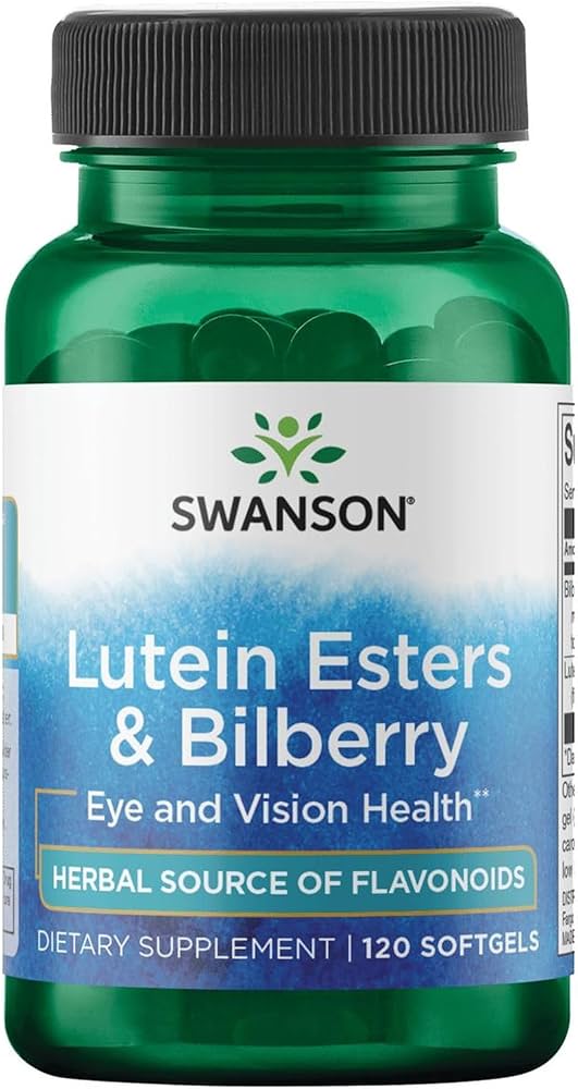 image_3-53.jpeg SWANSON Lutein Esters & Bilberry 6/20 mg - 120 Softgels | مکمل چشم - تصویر 1