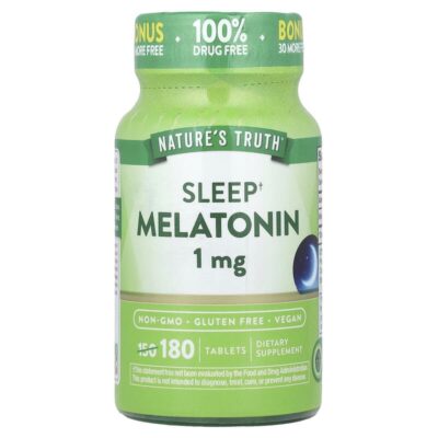 Nature's Truth ملاتونین 1mg – 180 کپسول - تصویر 4