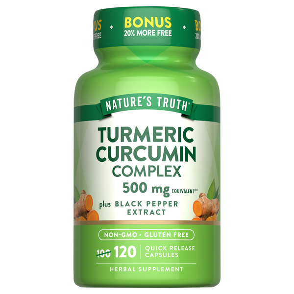 image_4-1.png Nature's Truth Turmeric Complex 500mg – کپسول زردچوبه 120 عدد - تصویر 1