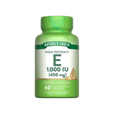 Nature's Truth ویتامین E 1000 IU (450 mg) – 60 کپسول نرم - تصویر 5