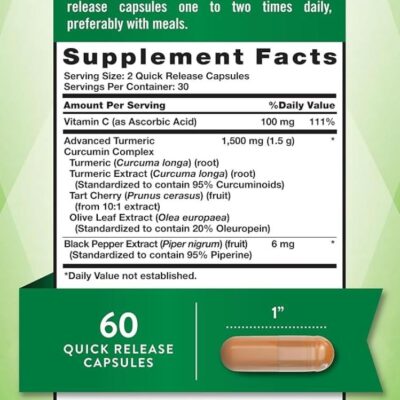 Nature's Truth Turm Complex 500mg – 60 کپسول - تصویر 3