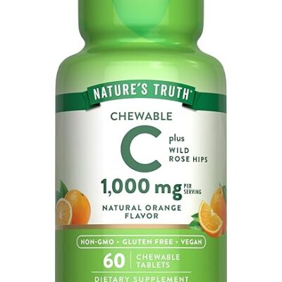 ویتامین C 1000 mg جویدنی با رز هیپس – Nature's Truth (60 قرص) - تصویر 3