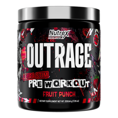 Nutrex OUTRAGE پودر پیش‌تمرینی - ۳۰ سروینگ - تصویر 4