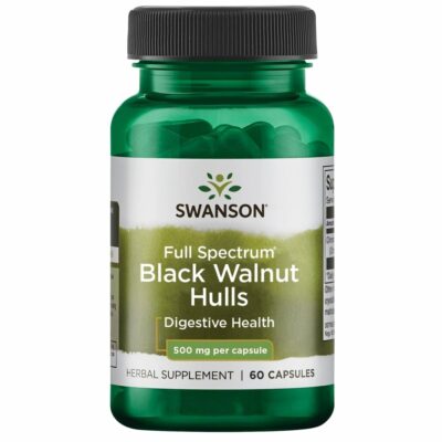 Swanson Full Spectrum Black Walnut Hulls 500 mg – کپسول 60 عدد