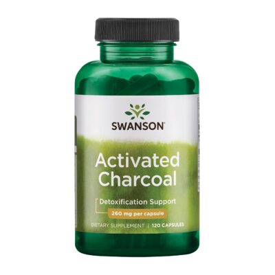 Swanson Activated Charcoal 260 mg (120 capsules) – مکمل گوارشی