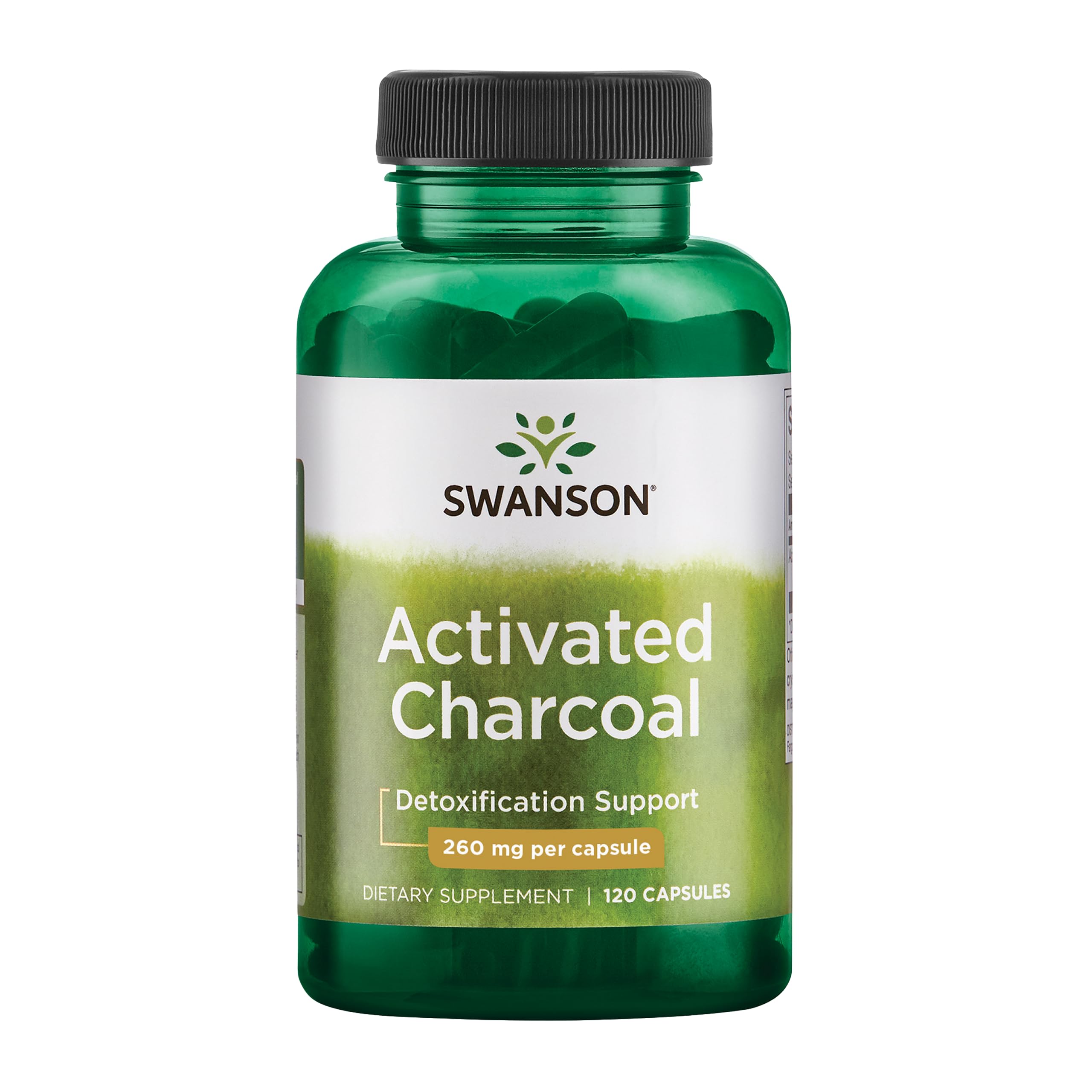 image_4-69.jpeg Swanson Activated Charcoal 260 mg (120 capsules) – مکمل گوارشی - تصویر 1