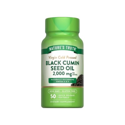 Nature's Truth روغن دانه سیاه – 50 کپسول نرم ژلاتینی - تصویر 5