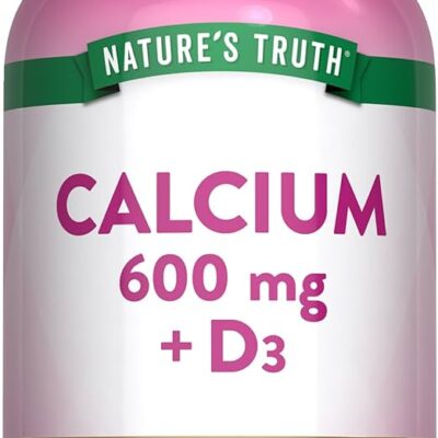 Nature's Truth کلسیم 600mg + D3 - 60 Caplets - تصویر 5