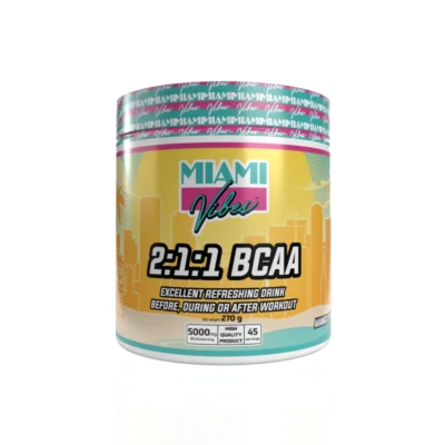 MIAMI Vibes BCAA 2:1:1 – پودر آمینو اسید شاخه دار 270 گرمی