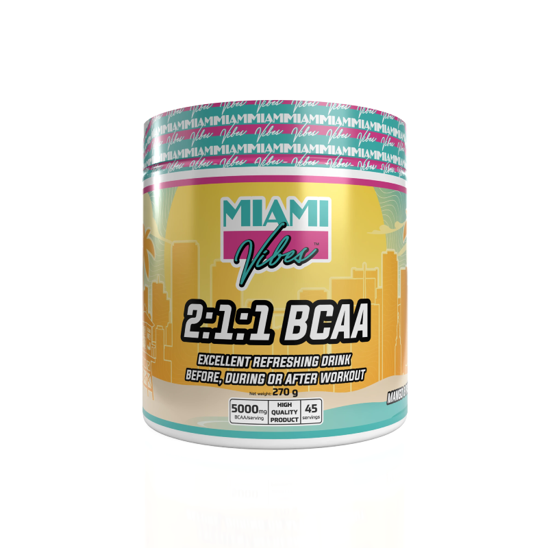 image_5-1.webp MIAMI Vibes BCAA 2:1:1 – پودر آمینو اسید شاخه دار 270 گرمی - تصویر 1