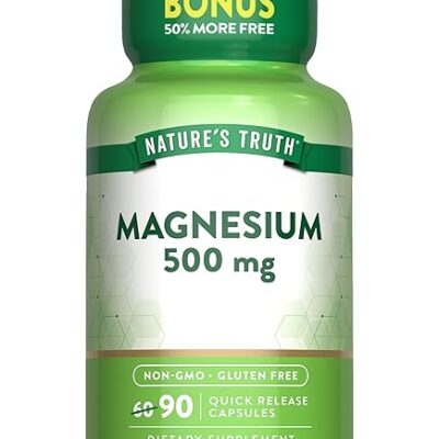 مگنزیوم اکساید 500 میلی‌گرم – Nature's Truth – 90 کپسول - تصویر 5