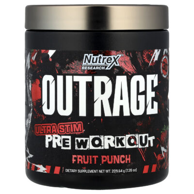 Nutrex OUTRAGE پودر پیش‌تمرینی - ۳۰ سروینگ - تصویر 5