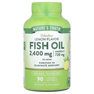 Nature's Truth روغن ماهی 2400mg - 90 کپسول نرم | مکمل امگا-3 - تصویر 6