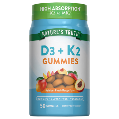 Nature's Truth K2, D3 + Calcium – 50 گمیز ژله‌ای - تصویر 3