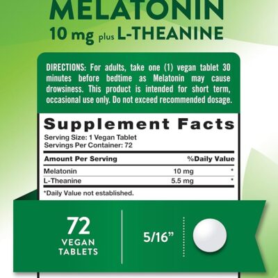 Nature's Truth ملاتونین 10mg - 72 کپسول - تصویر 6