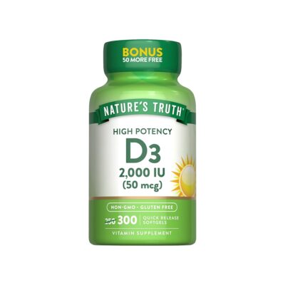 Nature's Truth D3 2000 IU (50 mcg) – ویتامین D3 | 300 کپسول - تصویر 5