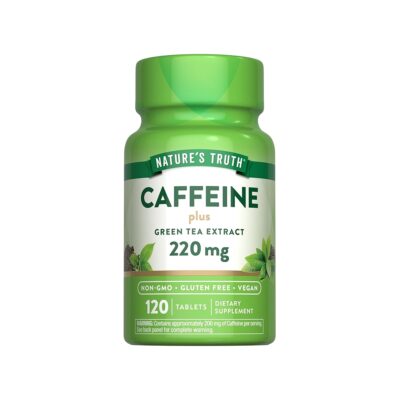 Nature's Truth کافئین + چای سبز - ۱۲۰ قرص - تصویر 5