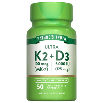 Nature's Truth K2 Complex+D3 - 50 کپسول - تصویر 3