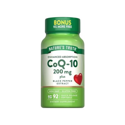 Nature's Truth کوآنزیم Q10 200mg - 92 سافت‌ژل - تصویر 3