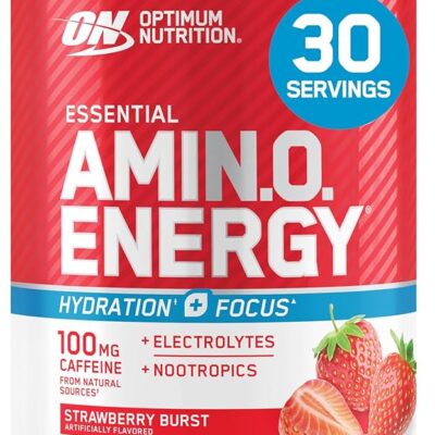 Optimum Nutrition Amino Energy - مکمل آمینواسید انرژی با کافئین (30 سروینگ) | قبل از تمرین - تصویر 4
