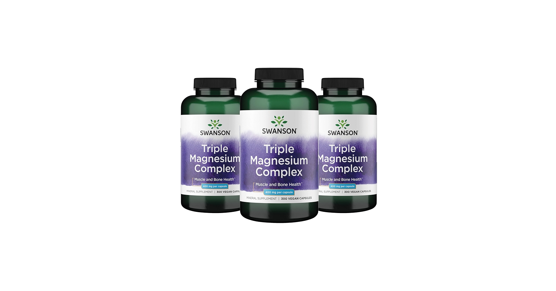 image_6-62.jpeg SWANSON Triple Magnesium Complex 400 mg – کپسولهای وگان سهگانه منیزیم (30 عدد) - تصویر 1